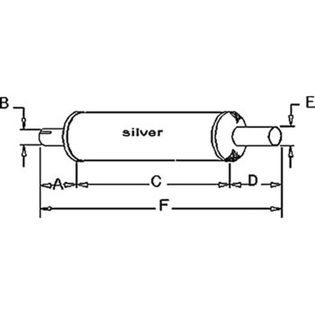 Aftermarket Muffler 637661C1